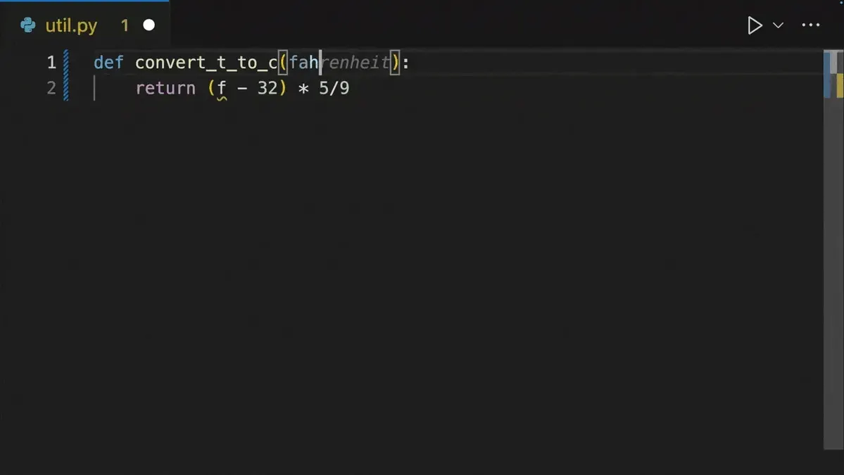 GitHub Copilot predicts the likely next edit, showing it in transparent green.