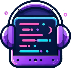 Headphones around a computer screen with code on it